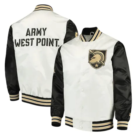 Army-Black-Knights-White-and-Black-Satin-Jacket.webp