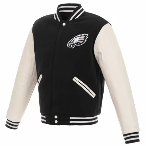 Black-White-Philadelphia-Eagles-NFL-Varsity-Jacket-1.webp
