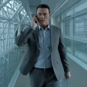 Luke Evans Crisis Dr. Bill Simons Grey Formal Suit