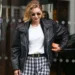 gigi hadid paris fashion week leather jacket