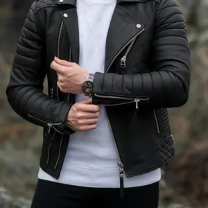Kay Michaels Black Biker Jacket