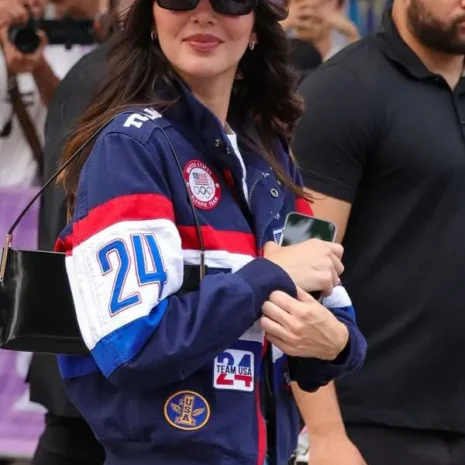 Kendall Jenner 2024 Olympics Team USA Jacket 2 kendall jenner 2024 olympics team usa jacket