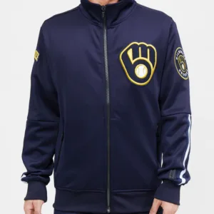 Milwaukee Brewers Classic Dk Track Jacket