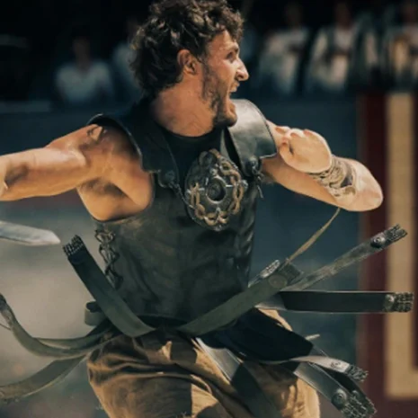 Lucius-Gladiator-II-Paul-Mescal-Black-Leather-Vest 2 Paul Mescal Gladiator II Black Leather Vest