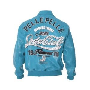 Men Pelle Pelle Soda Club Turquoise Jacket