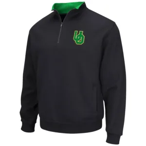 Men Colosseum Black Oregon Ducks Tortugas Quarter-Zip Top