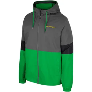 Men Colosseum Charcoal Oregon Ducks Miles Full-Zip Jacket