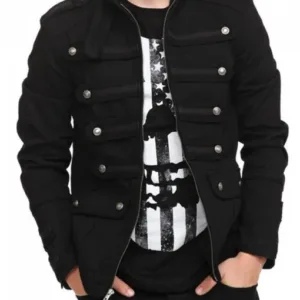 Men’s Gothic Steampunk Black Jacket