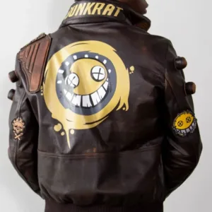 Mens Junkrat Steampunk Leather Jacket
