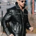 michele morrone aviator leather jacket