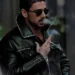 michele morrone aviator leather jacket