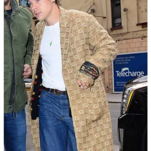 My Policeman 2022 Harry Styles Brown Coat