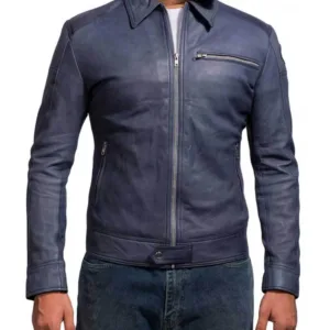 Need for Speed Tobey Marshall Blue Leather Jacket