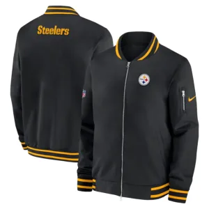 Pittsburgh Steelers Nike Sideline Coach Bomber Jacket