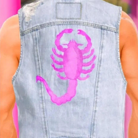 Ryan Gosling Barbie Denim Vestback Ryan Gosling Barbie Denim Vestback