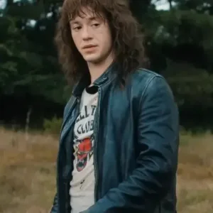 Eddie Munson Stranger Things S04 Black Leather Jacket