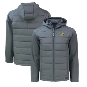 Men Gray Oregon Duck Hoodie Jacket